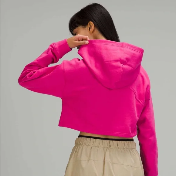 Lululemon All Yours Cropped Hoodie - Sonic Pink - Picture 3 of 10